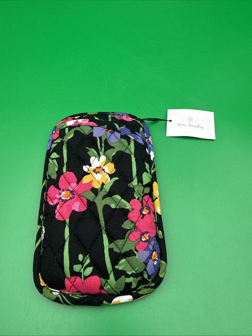 VERA BRADLEY Soft Quilted Double Eyeglass Case in Wildflower Garden Pattern